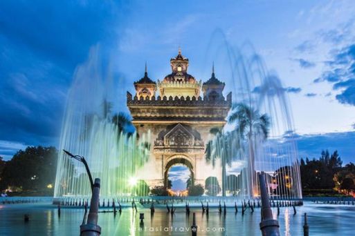 Vientiane, capital city of Laos