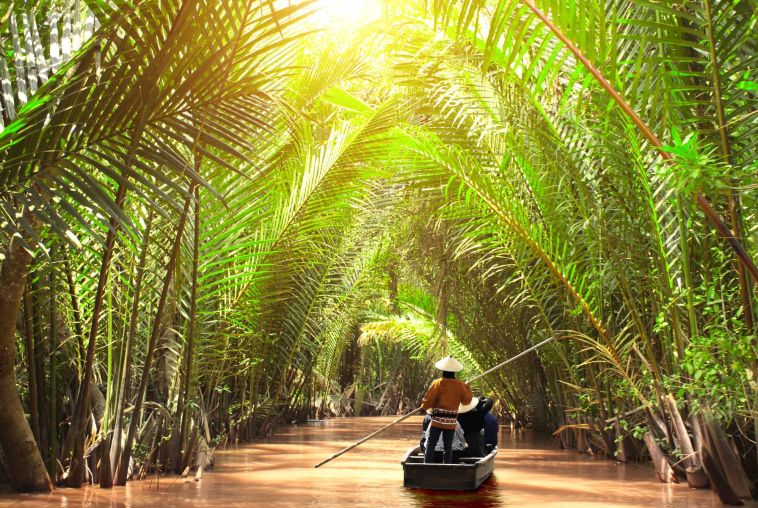 Mekong-delta-sampan-ride
